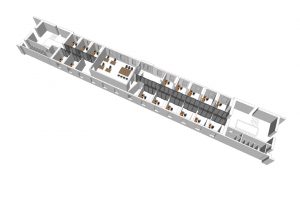 Plan 3d partiel transformation et l’extension de locaux pour l’Ecole Normale Supérieure à Paris 5ème