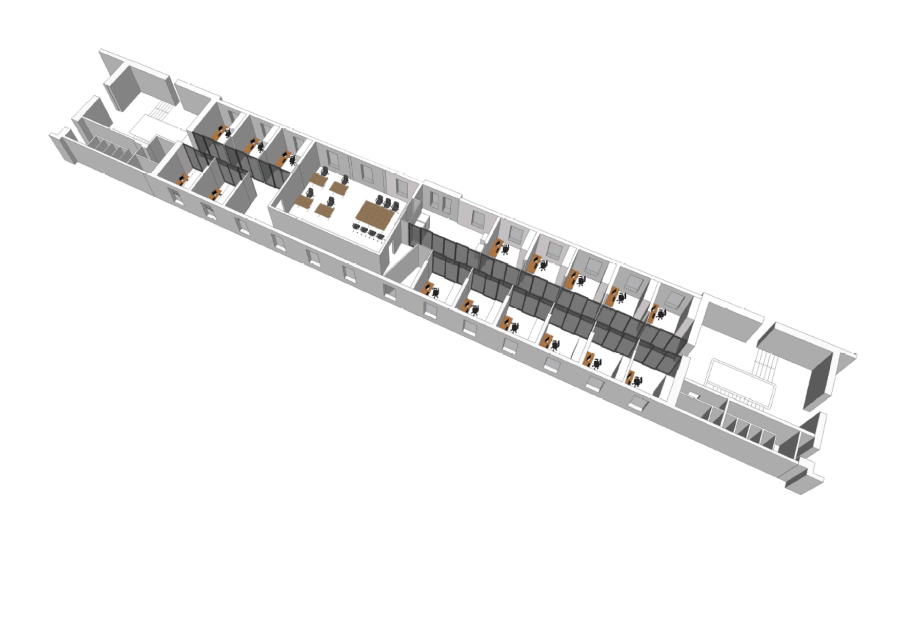 Plan 3d partiel transformation et l’extension de locaux pour l’Ecole Normale Supérieure à Paris 5ème