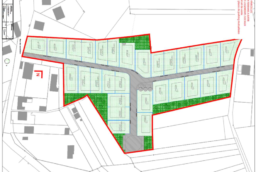 Plan d’aménagement d’un lotissement à Villeneuve-Saint-Germain