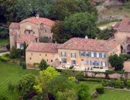 Photo aérienne de la maison de Brad Pitt et Angélina Jolie