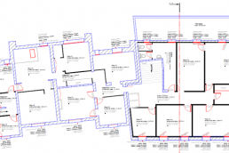 Plan 2d implantation DSPIP anciens locaux du SDIS à Laon